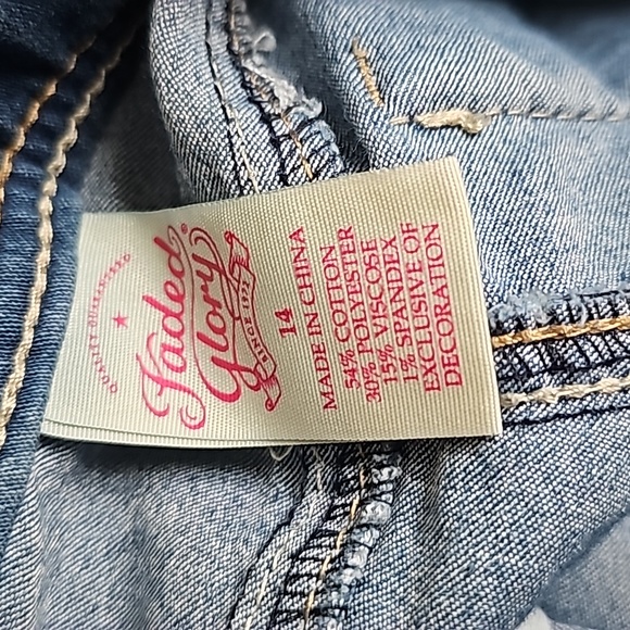 Womens FADED GLORY Demin/Jean's. Blue. Size 14 - Picture 8 of 10